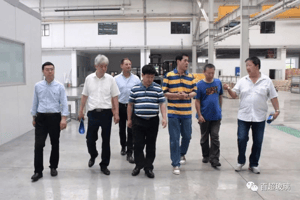 Mr. Zhao also invited the guests to visit the practical application of TPS® production line in Jinpu New Area.  
